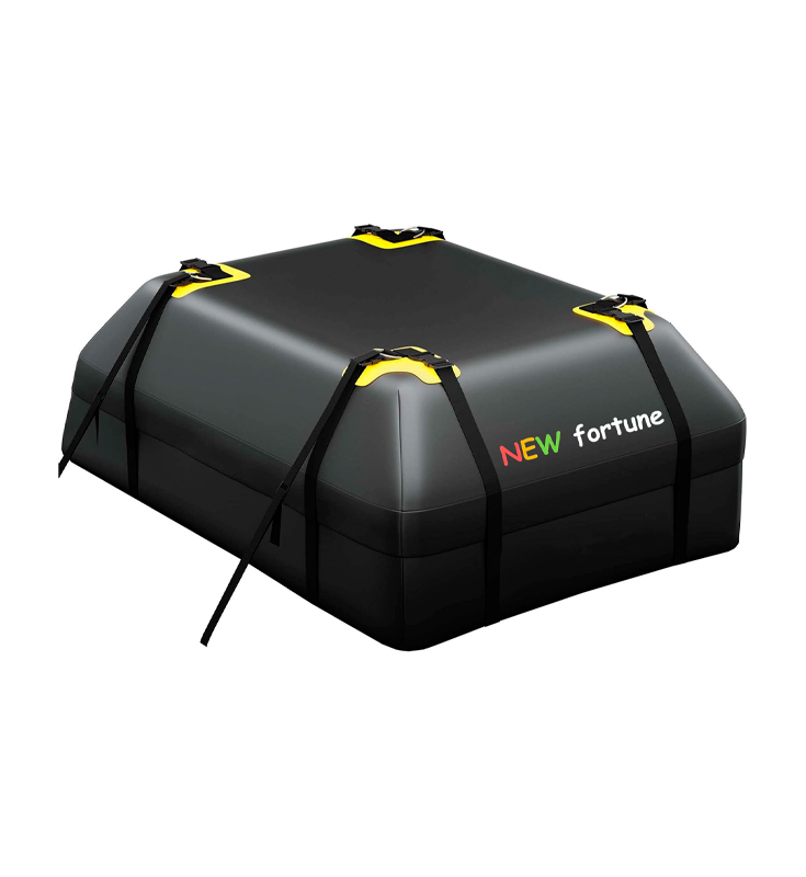 FO-12 Bolsa de Carga para Techo de Coche Impermeable y Duradera de PVC 500D para Exteriores de 15 Pies Cúbicos