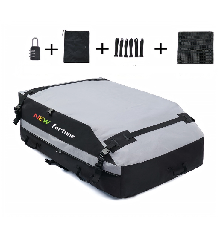 FO-21 Bolsa de Techo para Coche Impermeable de 15 Pies Cúbicos para Equipaje, Portaequipajes para Actividades al Aire Libre