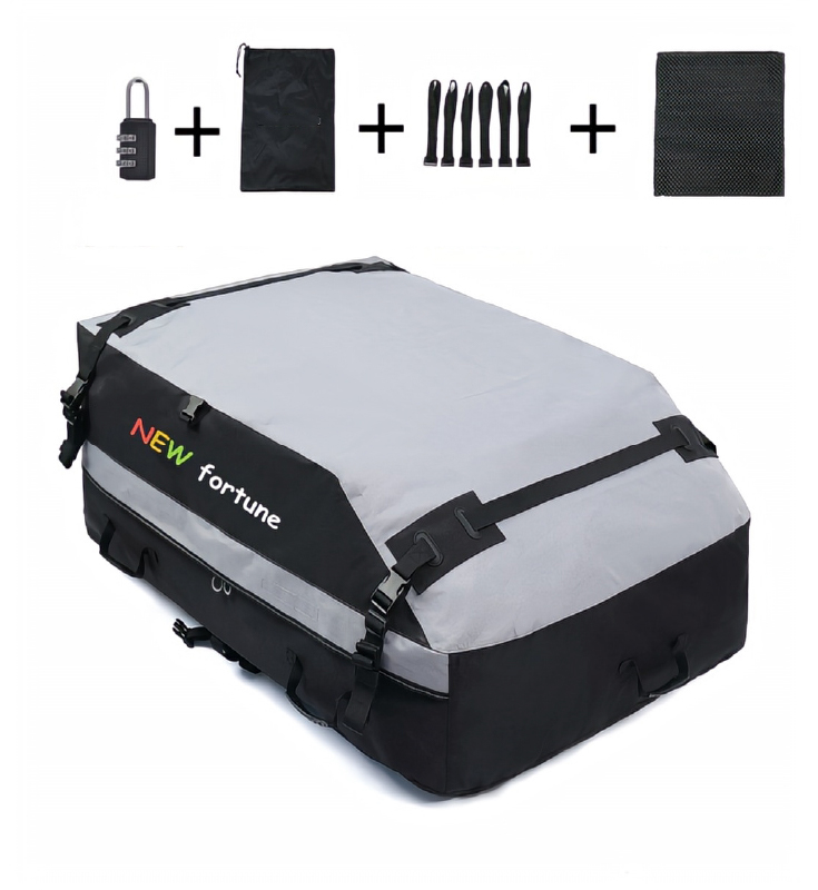 FO-24 Bolsa de Techo para Coche Impermeable de 25 Pies Cúbicos para Equipaje, Portaequipajes para Actividades al Aire Libre