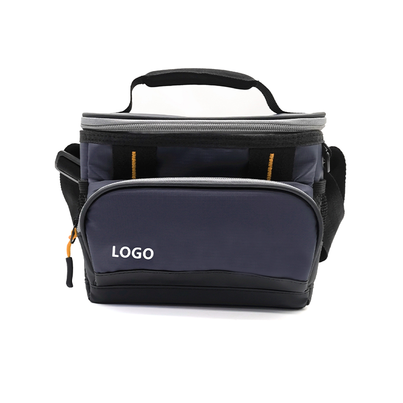 B-01 azul marino azul un hombro bolso con logotipo personalizable