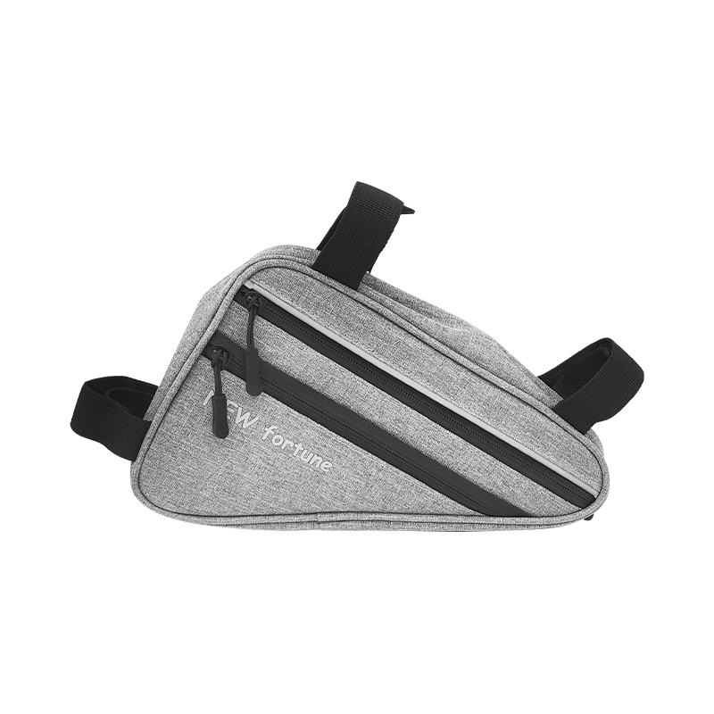 Bolso de triángulo de bicicleta impermeable de cinta gris bi-01